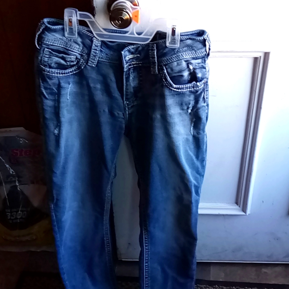 Silver jeans